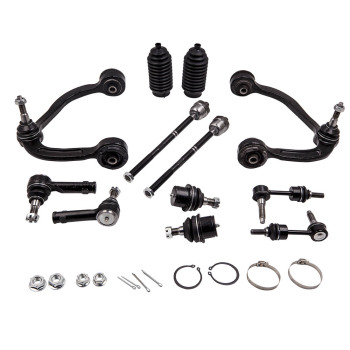 12 Pcs Control Arm Ball Joint Sway Bar Tie Rod Kit compatible for Ford F-150 Trucks - 2WD