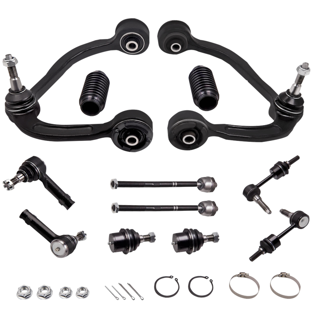12 Pcs Control Arms Ball Joint Sway Bar Tie compatible for Ford F-150 2004 2005 2WD K80308 suspension arms