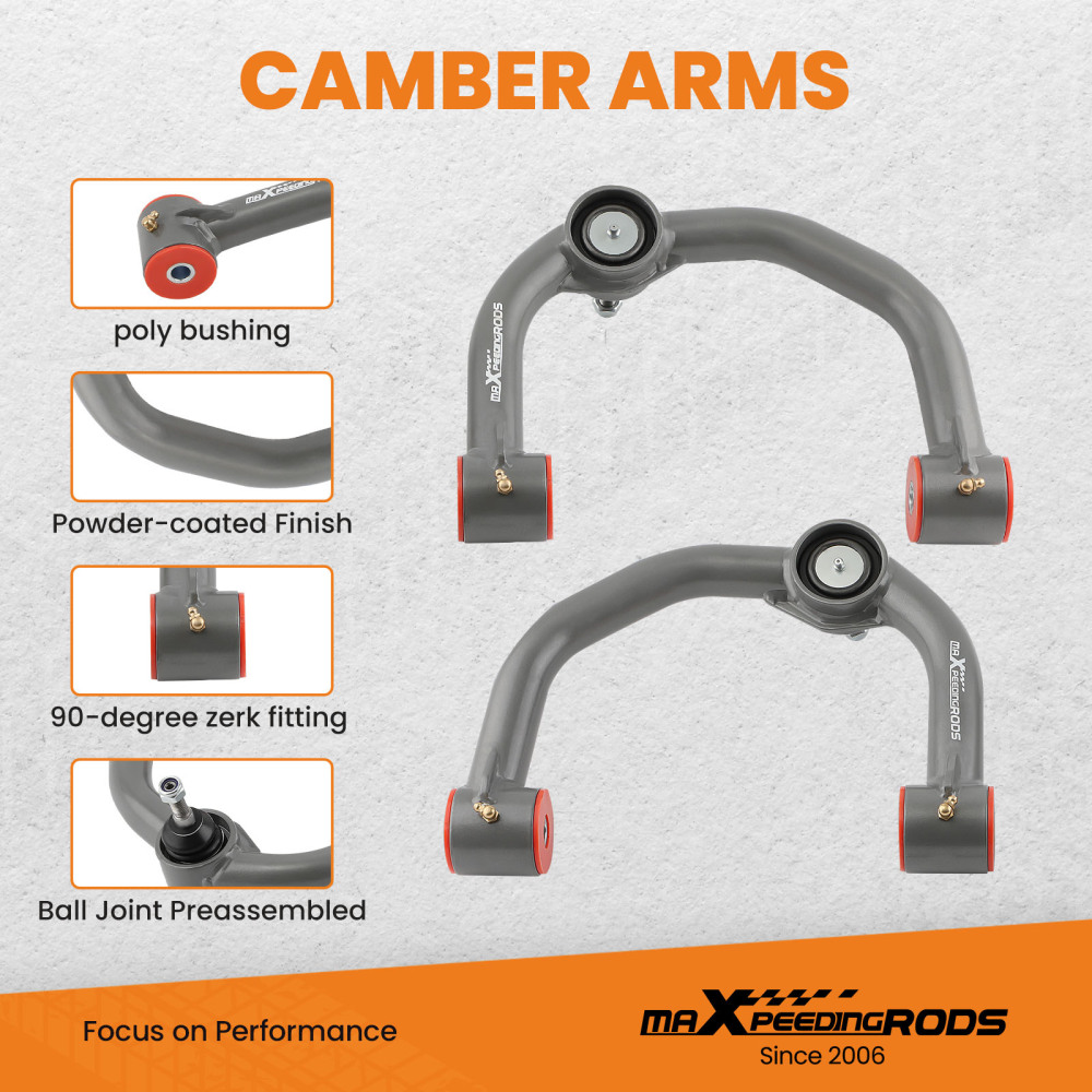 0-2 Lift Front Upper Control Arms LH RH For 2004-2023 Ford F-150 F150 2WD 4WD