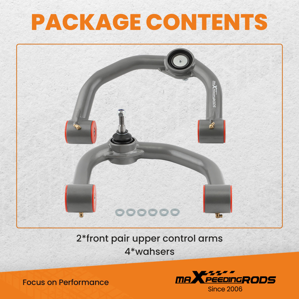 0-2 Lift Front Upper Control Arms LH RH For 2004-2023 Ford F-150 F150 2WD 4WD