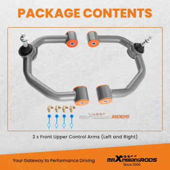 Suspension Front Upper Control Arms 2-4 Lift For 2004-2023 Ford F150 4X4 4WD