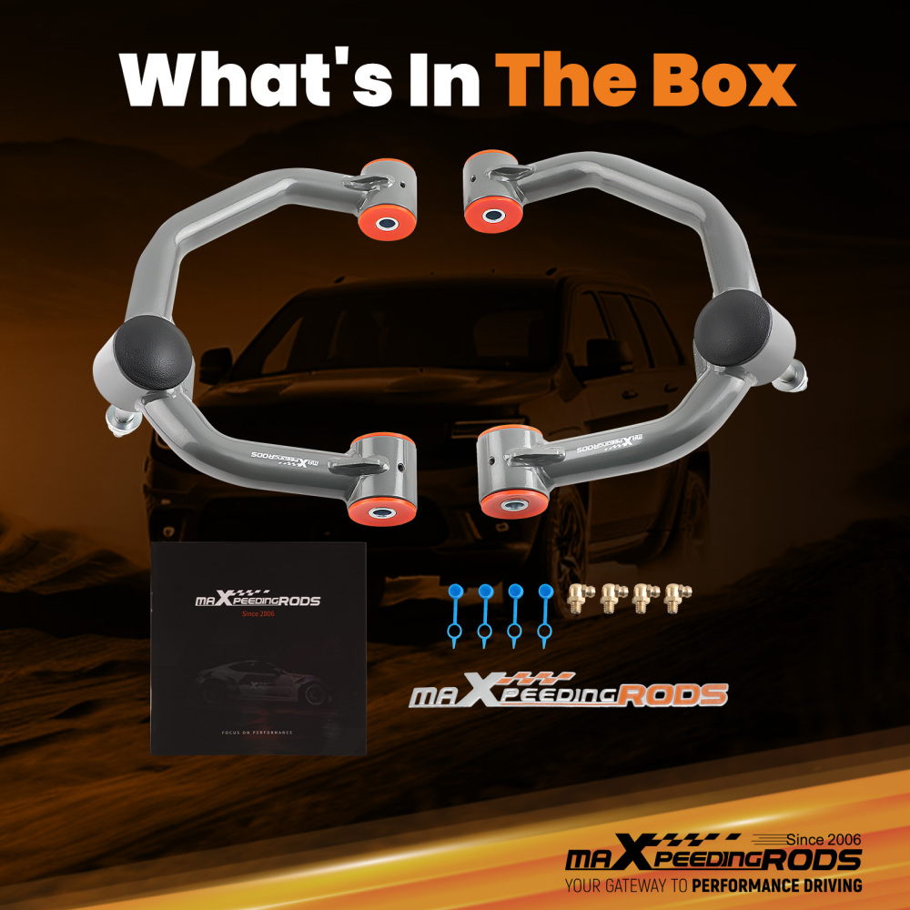 Suspension Front Upper Control Arms 2-4 Lift For 2004-2023 Ford F150 4X4 4WD