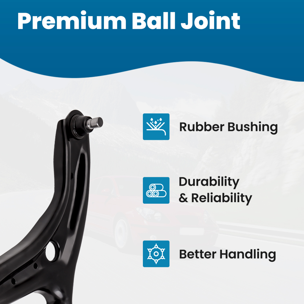 Compatible for Ford Fiesta 2x Lh Rh Front Lower Suspension Control Wishbone Arm Left Right suspension arms