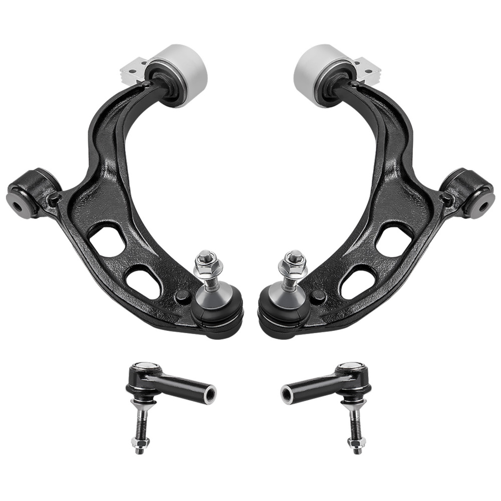 4 Pcs Suspension Front Lower Control Arm amp; Outer Tie Rod End compatible for Ford Taurus