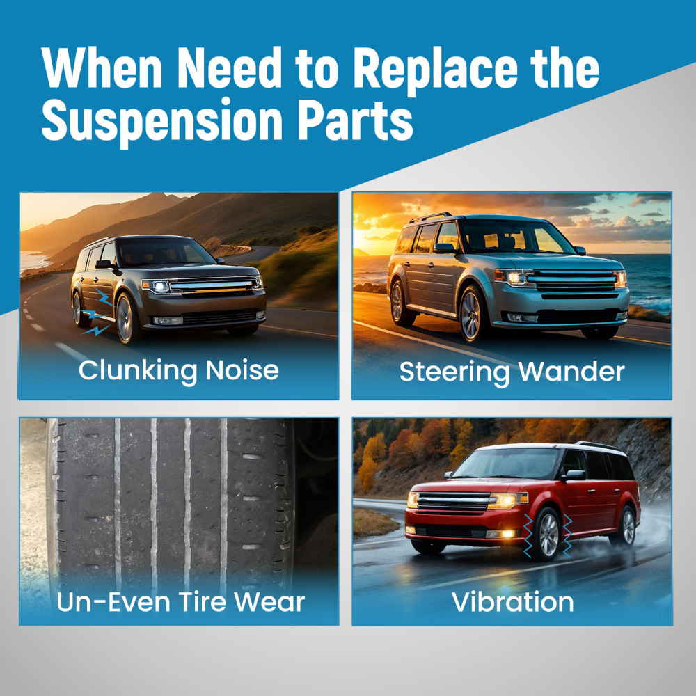 4 Pcs Suspension Front Lower Control Arm amp; Outer Tie Rod End compatible for Ford Taurus