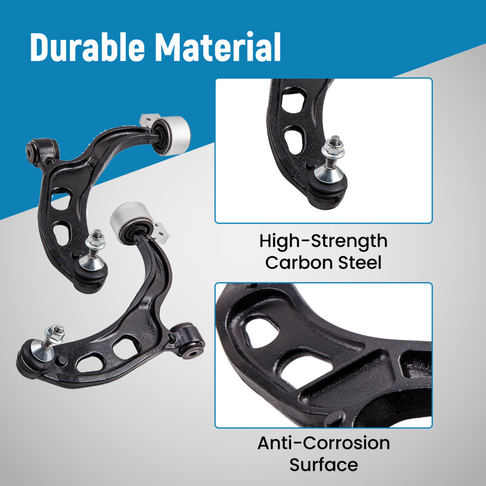 4 Pcs Suspension Front Lower Control Arm amp; Outer Tie Rod End compatible for Ford Taurus