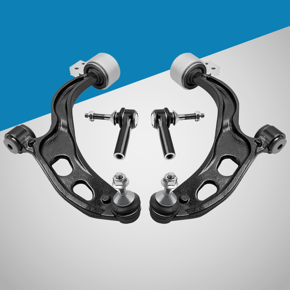 4 Pcs Suspension Front Lower Control Arm amp; Outer Tie Rod End compatible for Ford Taurus