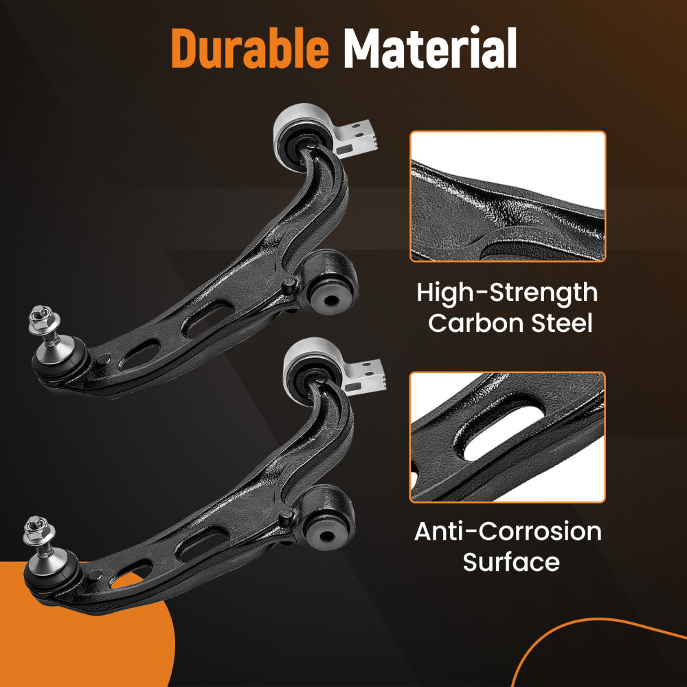 6 Pcs Front Lower Control Arm Assembly compatible for Ford Taurus 2010 - 2012 All Models