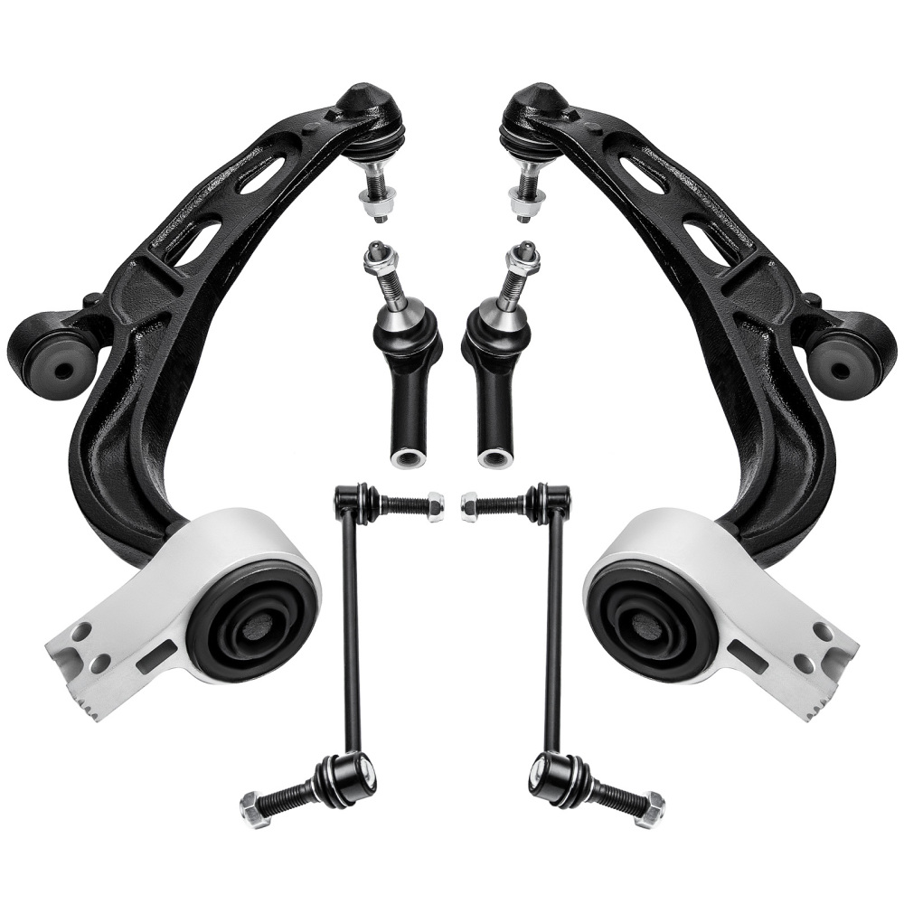Front Lower Control Arm Tie Rods Kit compatible for Ford Flex Taurus compatible for Lincoln MKS MKT 10-12