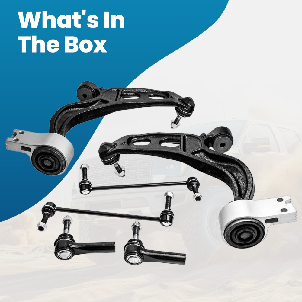 Front Lower Control Arm Tie Rods Kit compatible for Ford Flex Taurus compatible for Lincoln MKS MKT 10-12