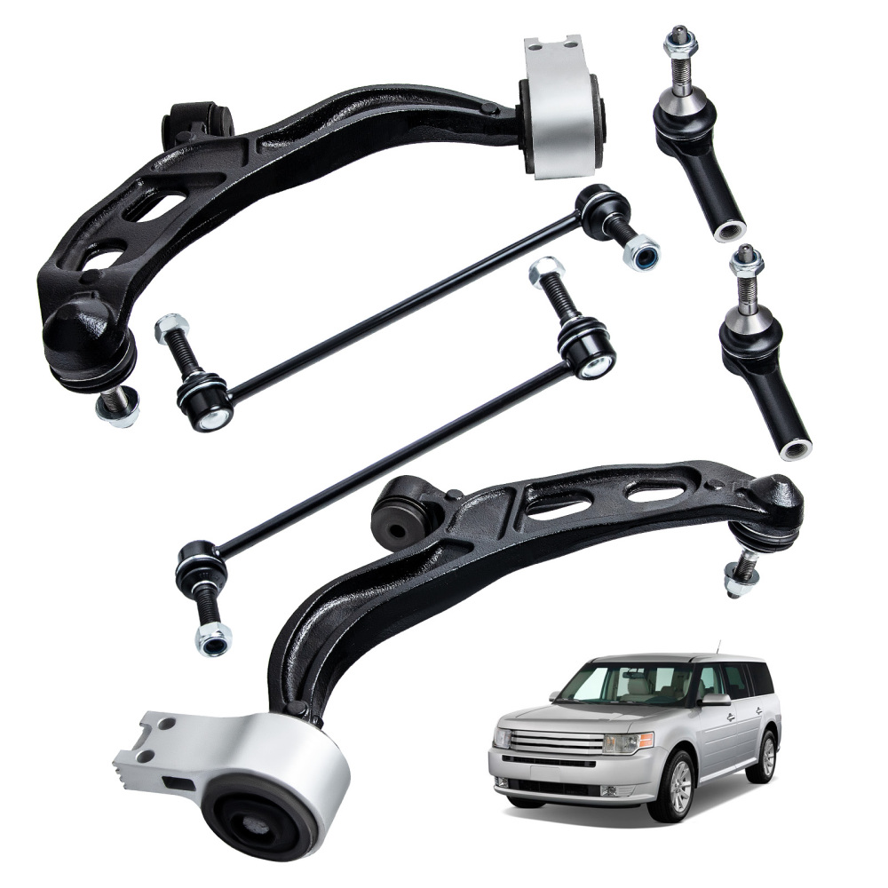 Front Lower Control Arm Tie Rods Kit compatible for Ford Flex Taurus compatible for Lincoln MKS MKT 10-12
