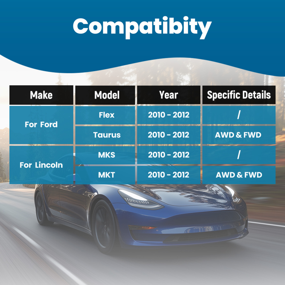 Front Lower Control Arm Tie Rods Kit compatible for Ford Flex Taurus compatible for Lincoln MKS MKT 10-12