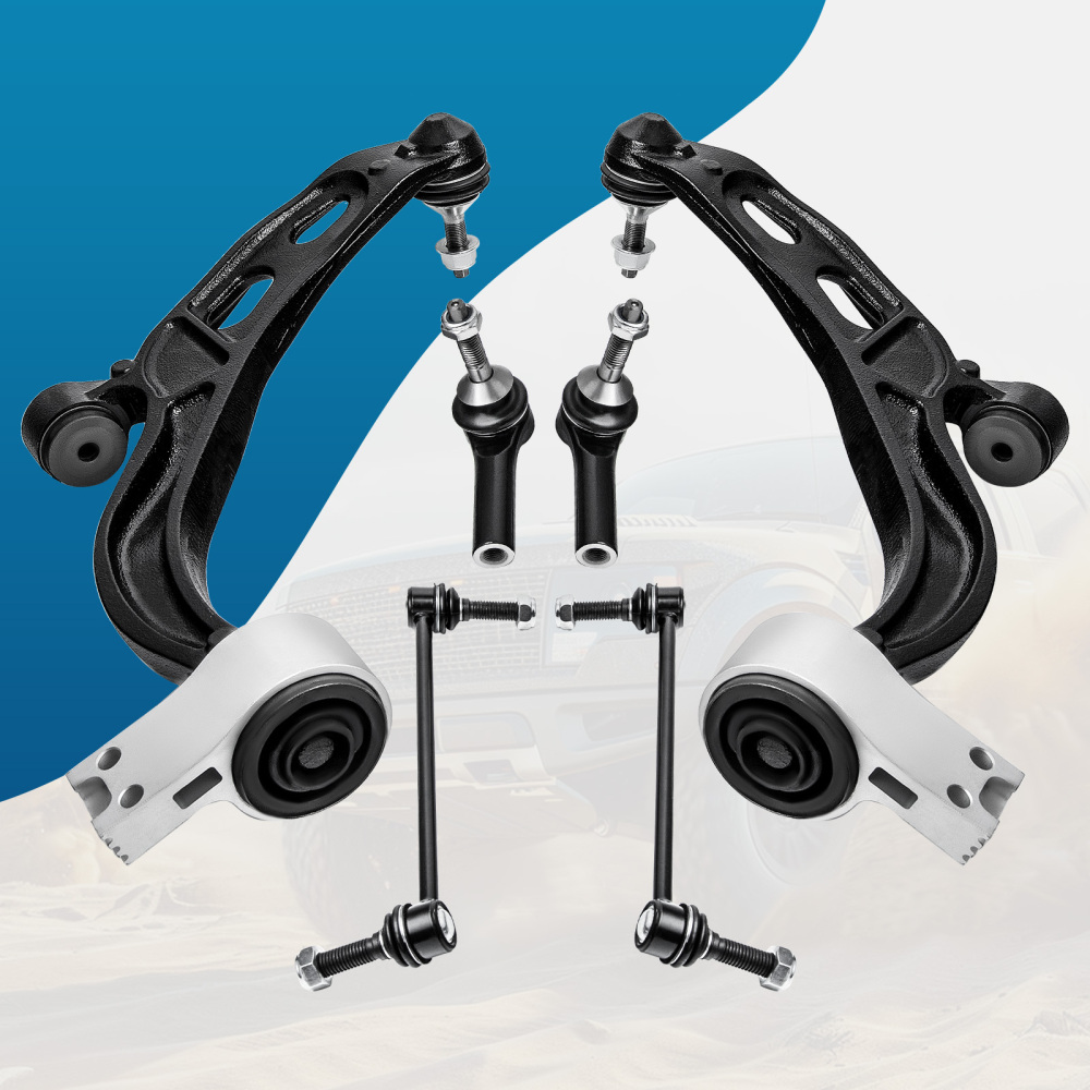 Front Lower Control Arm Tie Rods Kit compatible for Ford Flex Taurus compatible for Lincoln MKS MKT 10-12