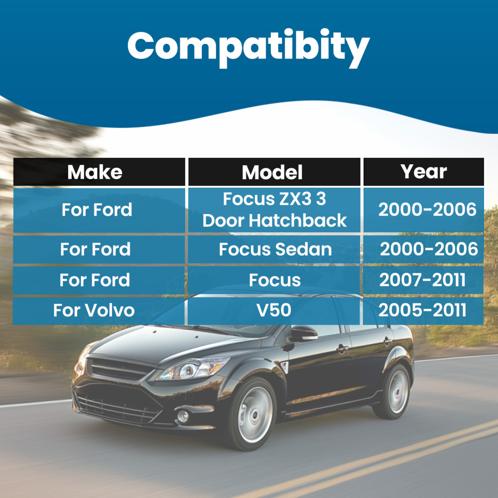 6 Pcs Rear Forward Rearward Control Arm compatible for Ford Focus 2000-2006 ZX3 3 Door