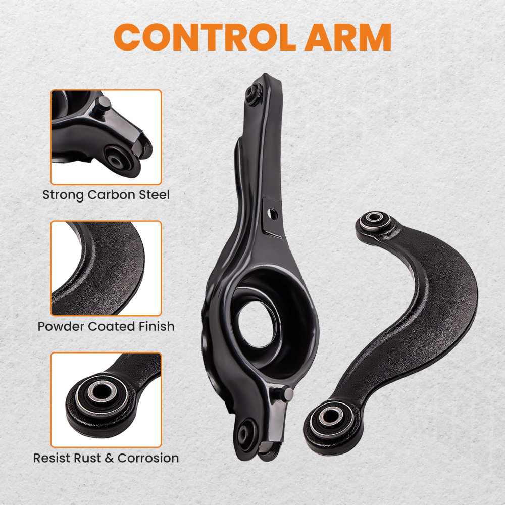6 Pcs Rear Forward Rearward Control Arm compatible for Ford Focus 2000-2006 ZX3 3 Door