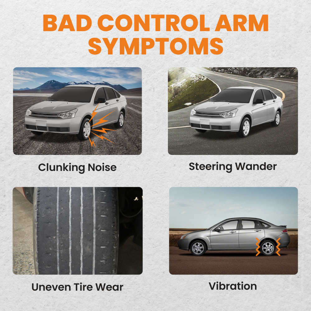 6 Pcs Rear Forward Rearward Control Arm compatible for Ford Focus 2000-2006 ZX3 3 Door