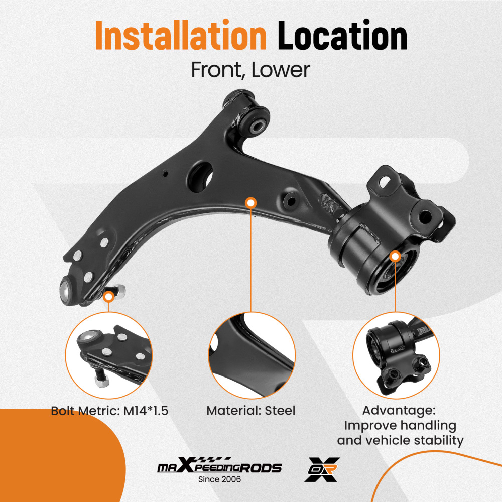 BRAZO DE CONTROL DELANTERO compatible para VOLVO S40 2004-2012&MS compatible para FORD C-MAX 2007-2010 MK2