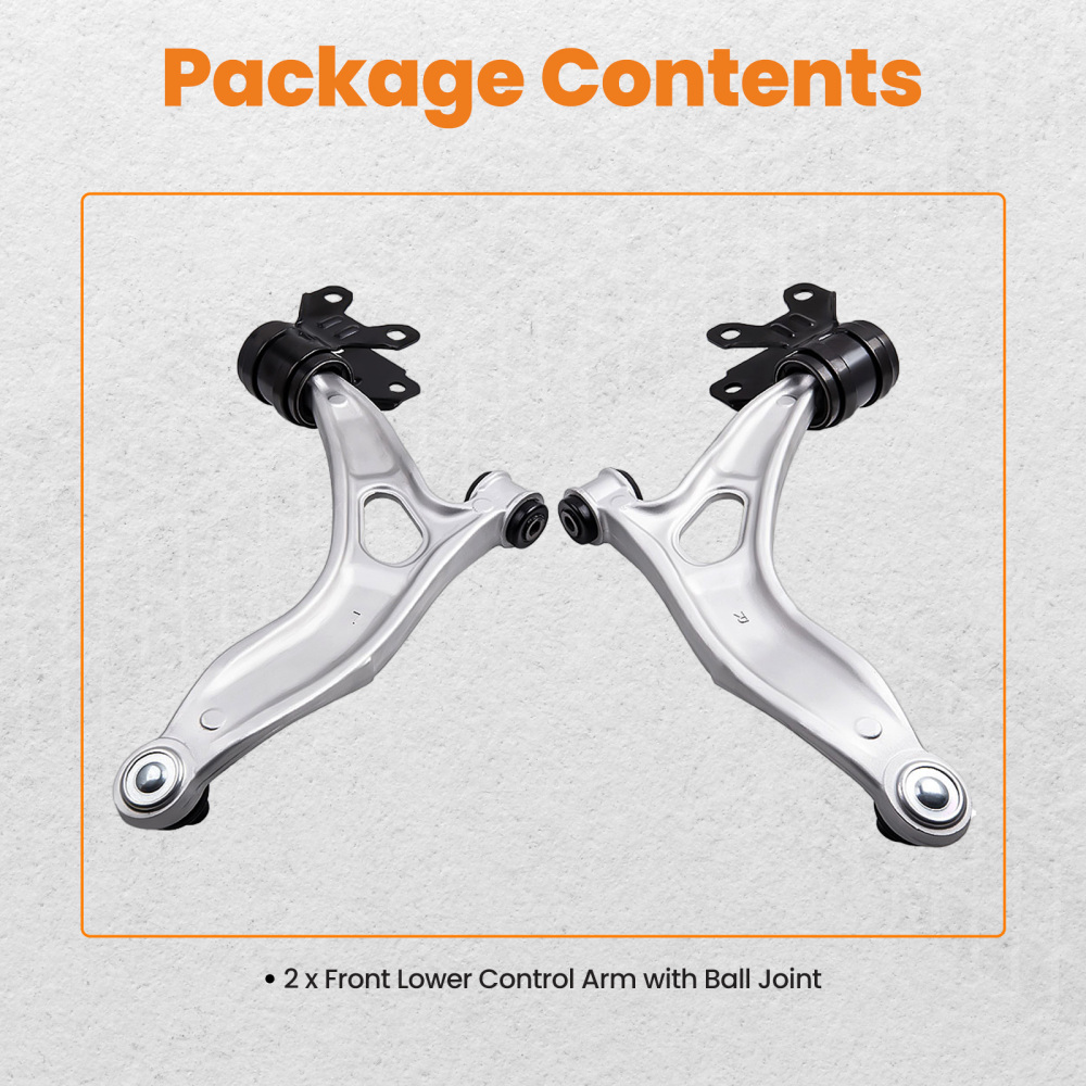 2x Front Lower Control Arm w/Ball Joints for 2012 2013-2018 compatible for Ford Focus C-Max