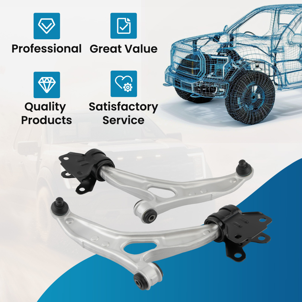 2x Front Lower Control Arm & Ball Joint Assembly compatible for Ford Focus 2012-2018 C-Max