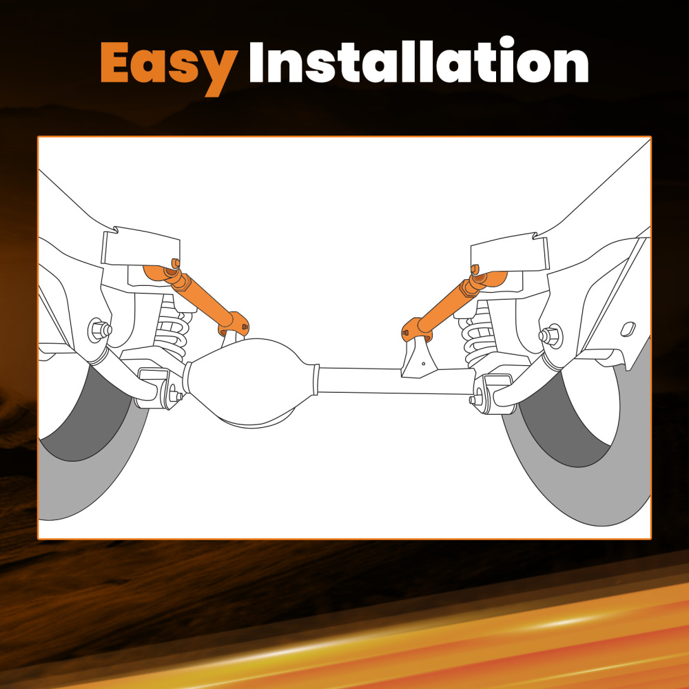 Compatible for Ford Mustang 1979-2004 Rear Upper Adjustable Control Arms with Bushing suspension arms