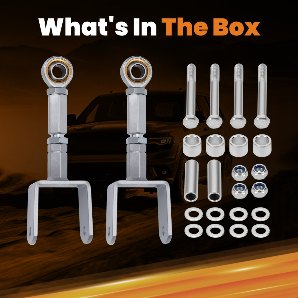 Compatible for Ford Mustang 1979-2004 Rear Upper Adjustable Control Arms with Bushing suspension arms