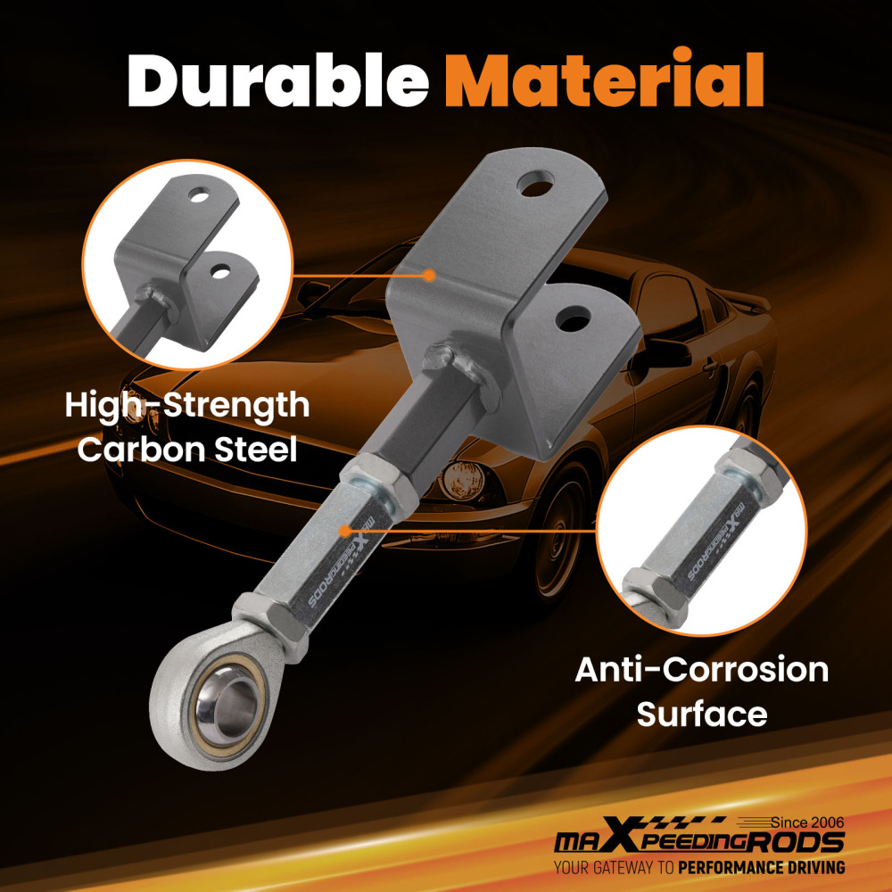 Compatible for Ford Mustang 1979-2004 Rear Upper Adjustable Control Arms with Bushing suspension arms