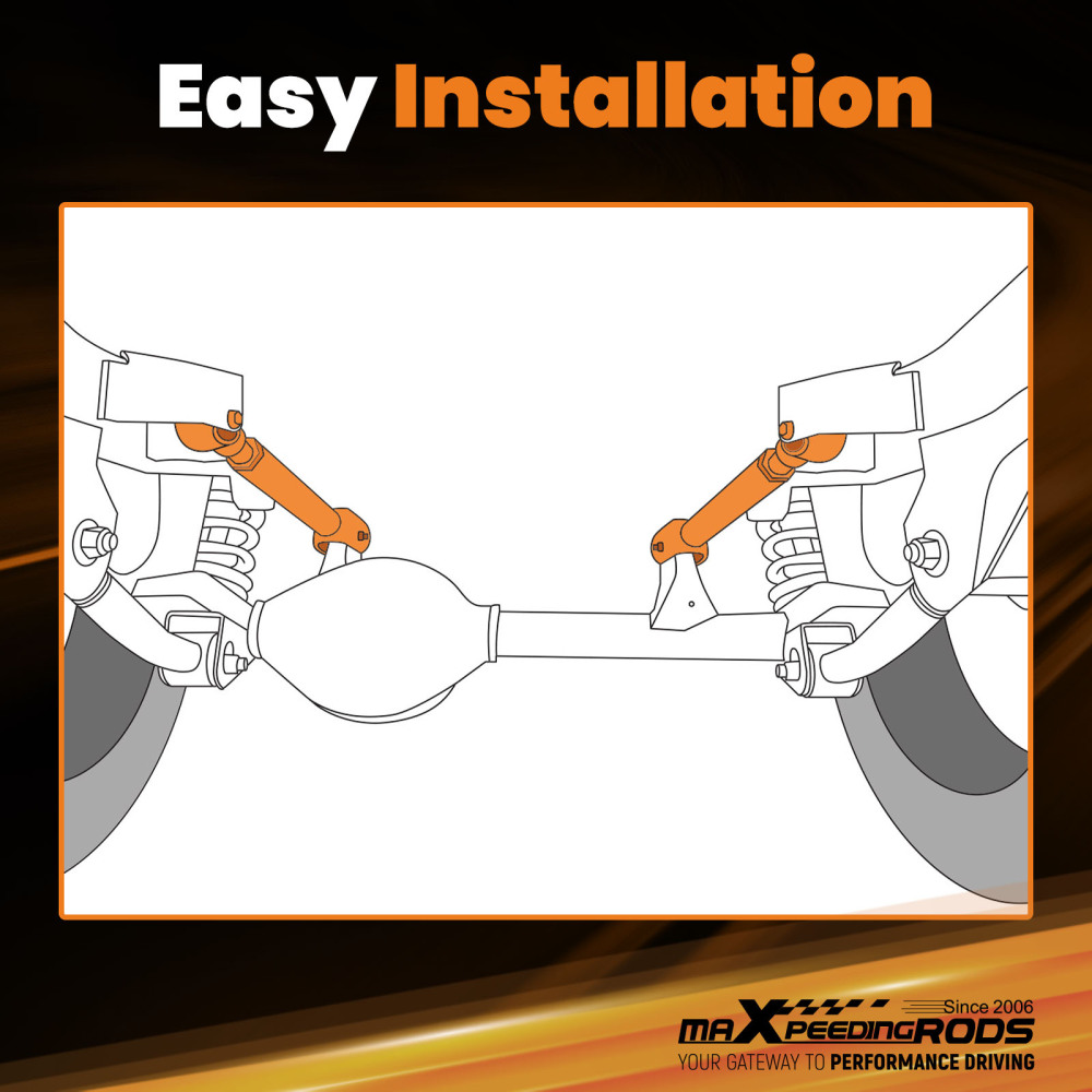 Compatible for Ford Mustang 1979-2004 Rear Upper Adjustable Control Arms with Bushing suspension arms