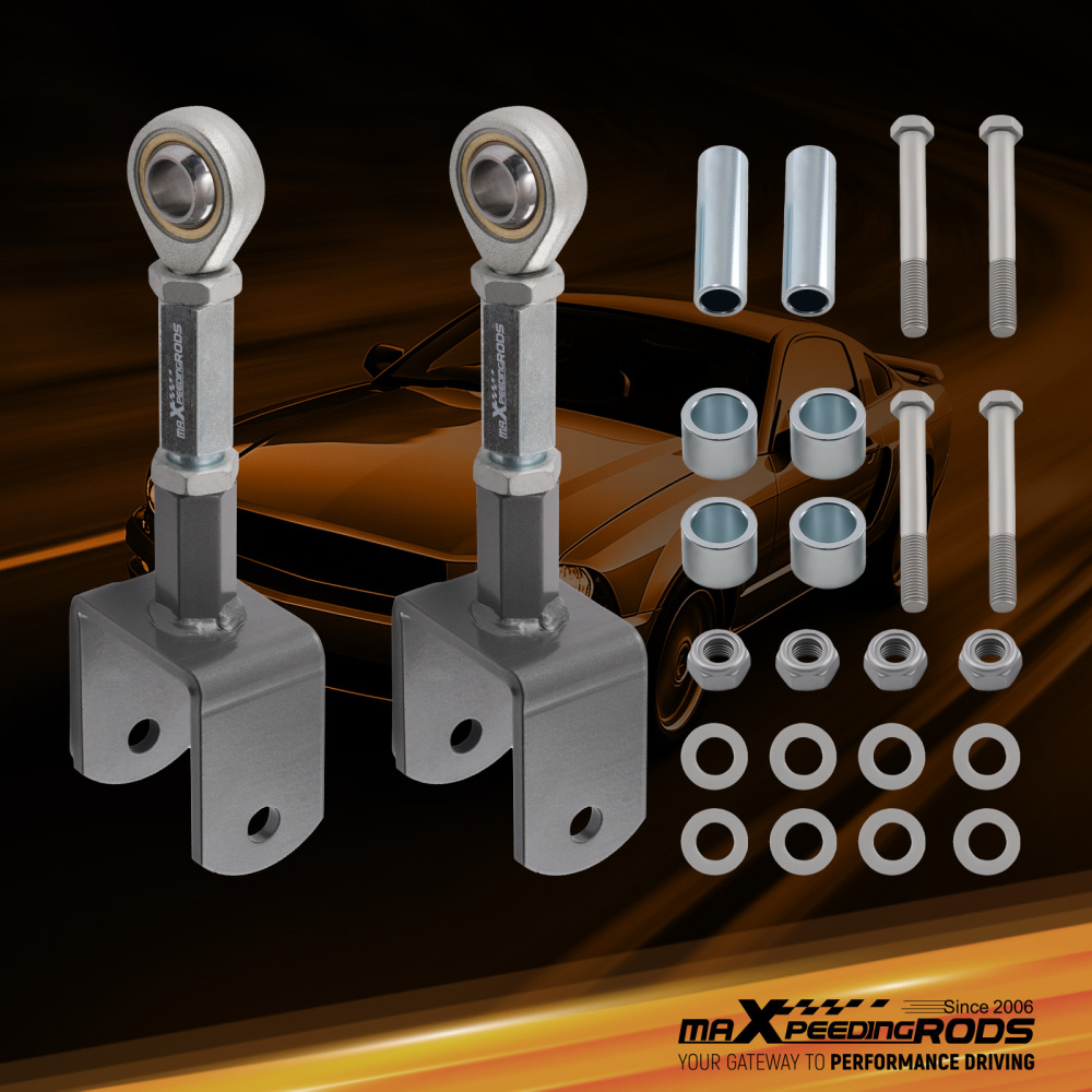 Compatible for Ford Mustang 1979-2004 Rear Upper Adjustable Control Arms with Bushing suspension arms
