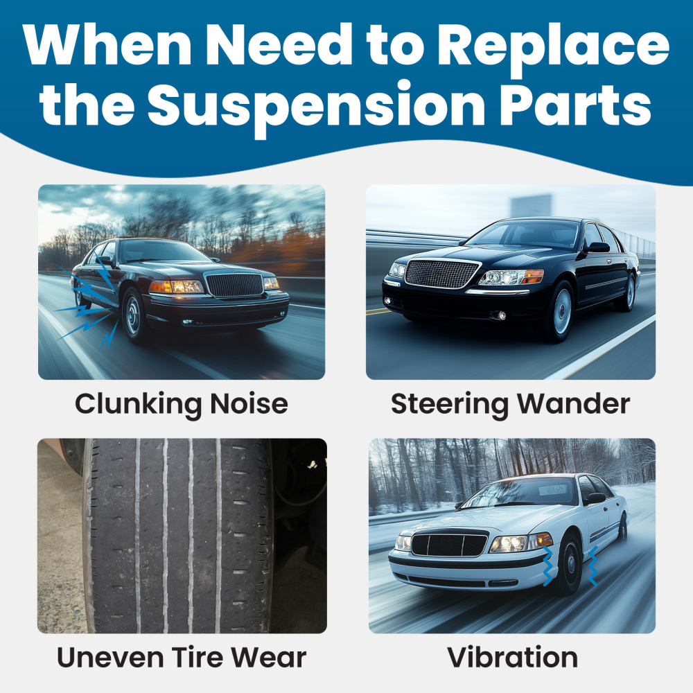 maXpeedingrods K80040 K80038 Front Upper Control Arm Compatible for Ford Crown