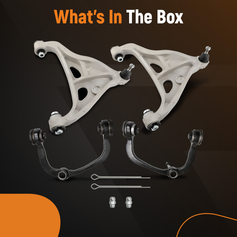 Set of 4 Front Upper Lower Control Arms w/Ball Joint For 2004-2008 compatible for Ford F-150