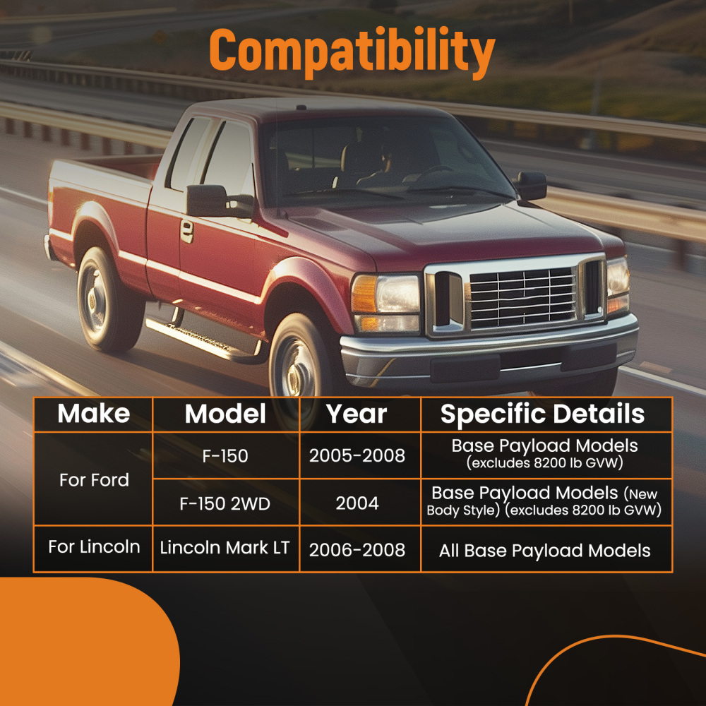 Set of 4 Front Upper Lower Control Arms w/Ball Joint For 2004-2008 compatible for Ford F-150