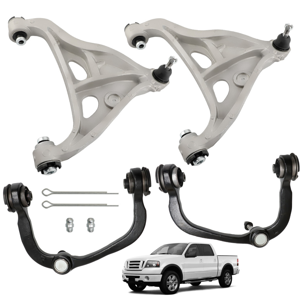 Set of 4 Front Upper Lower Control Arms w/Ball Joint For 2004-2008 compatible for Ford F-150
