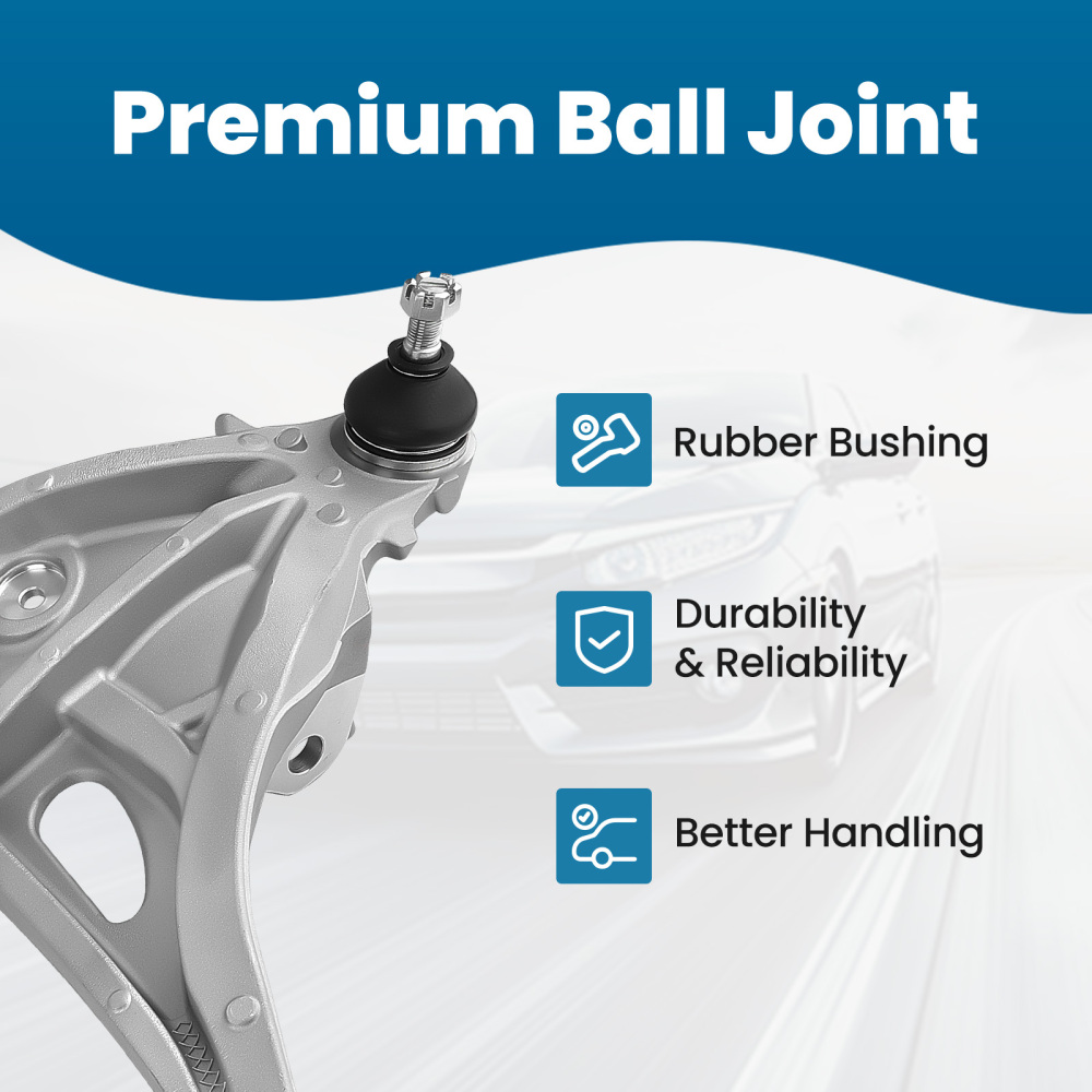 2x Front Lower Control Arm w/ Ball Joint for 2004 2005-2008 compatible for Ford F-150 Mark LT