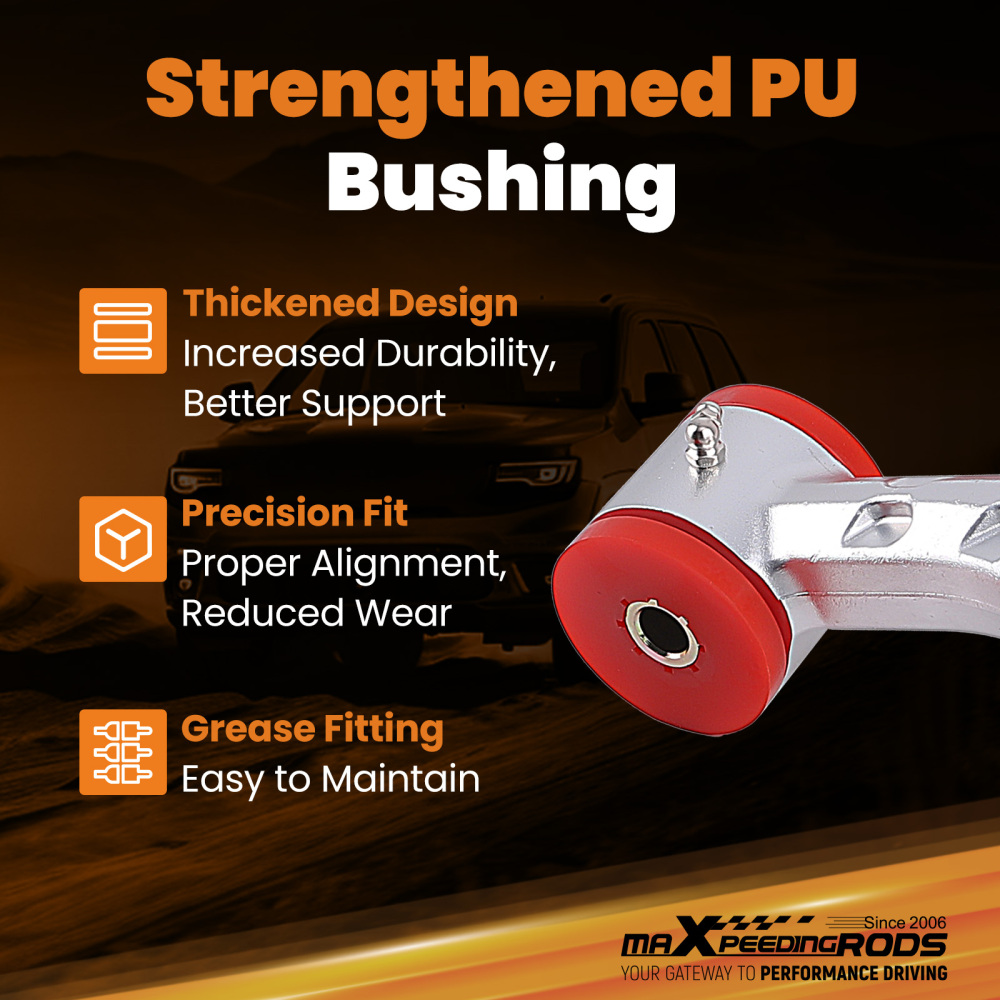 Forged Aluminum Upper Control Arms For 2004-2024 compatible for Ford F-150 w/ 2-4 Front Lift