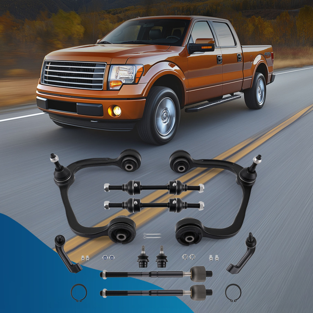 maXpeedingrods 10Pcs 4WD Front Upper Control Arm Kit Compatible for Ford F-150 2009-2014