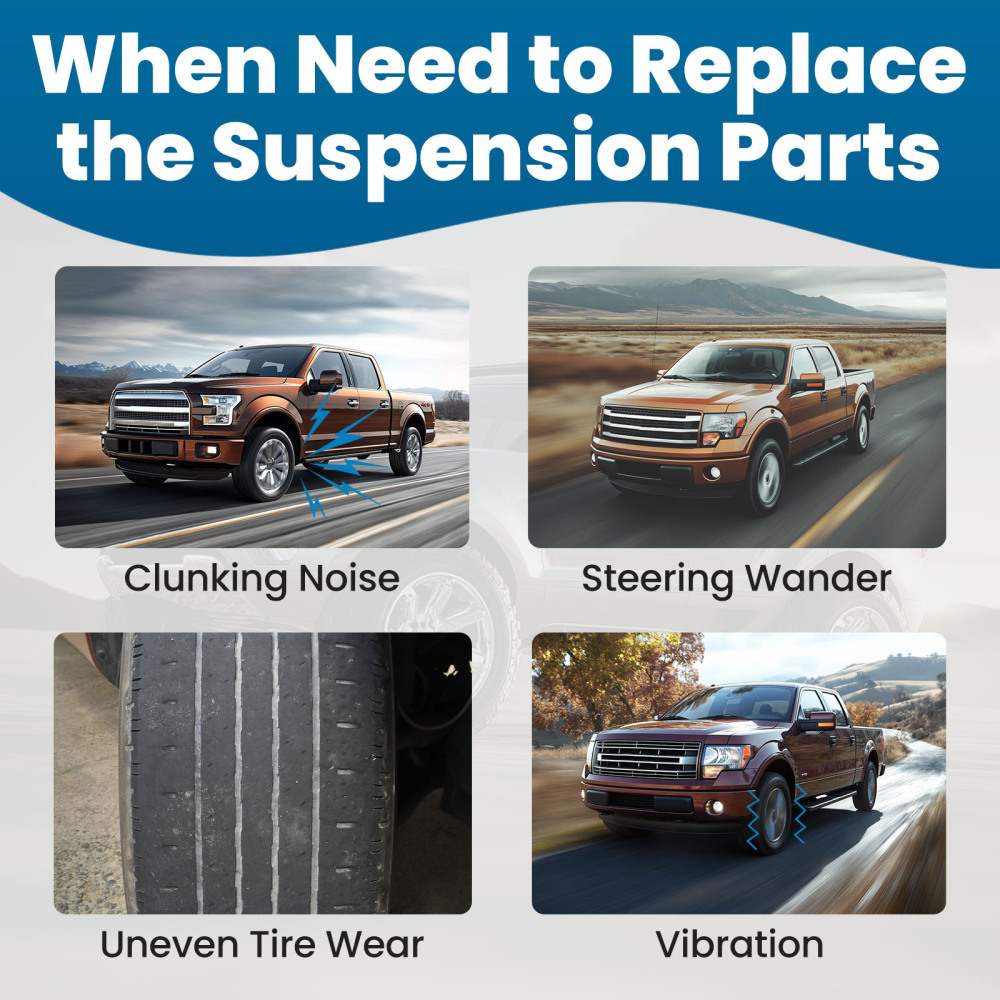 maXpeedingrods 10Pcs 4WD Front Upper Control Arm Kit Compatible for Ford F-150 2009-2014