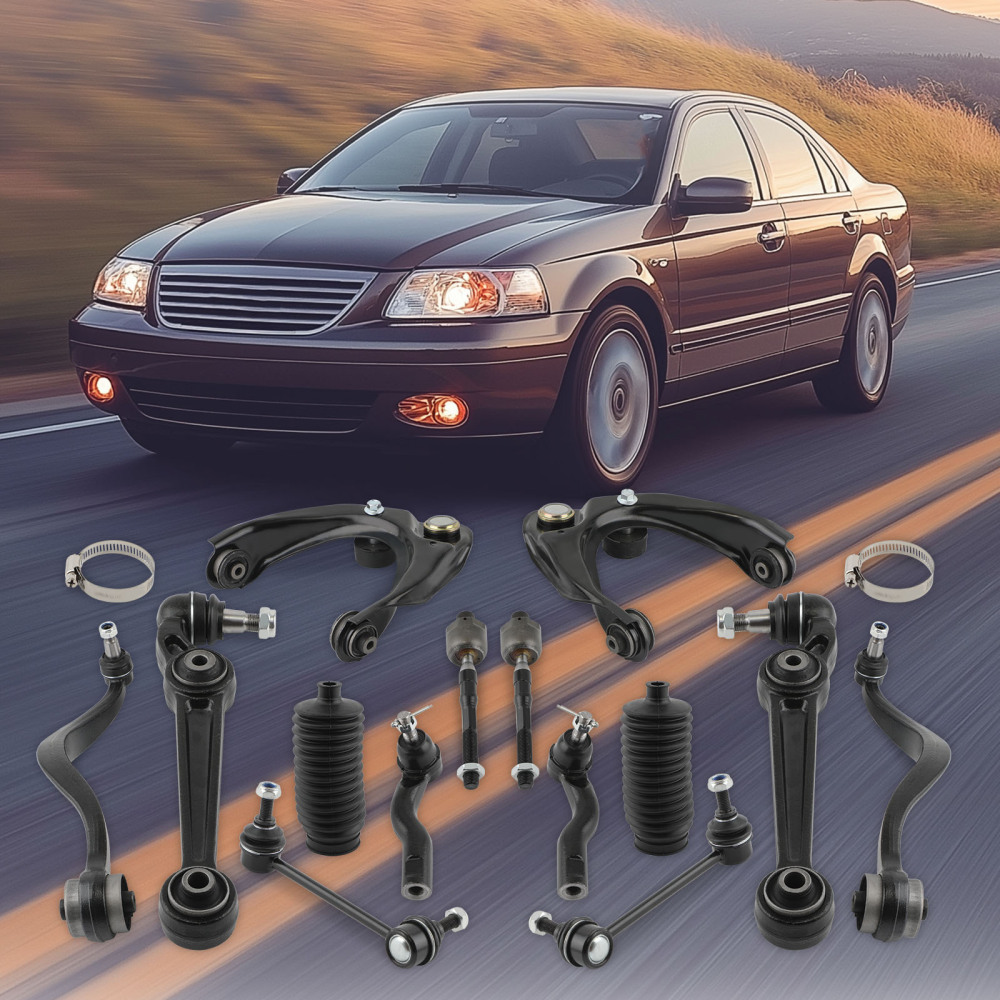 14pcs Front Upper Lower Control Arm Sway Bar compatible for Ford Fusion compatible for Lincoln 2007-2009