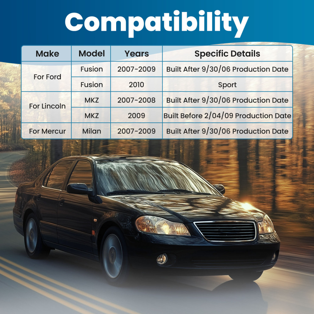 14pcs Front Upper Lower Control Arm Sway Bar compatible for Ford Fusion compatible for Lincoln 2007-2009