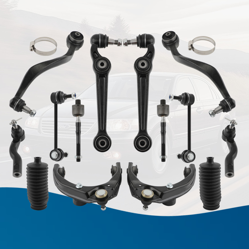 14pcs Front Upper Lower Control Arm Sway Bar compatible for Ford Fusion compatible for Lincoln 2007-2009