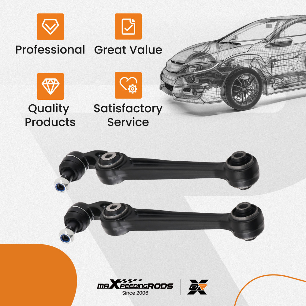 2x Suspension Front Lower Control Arm W/ball Joints compatible for Lincoln Mkz 2007 - 2012