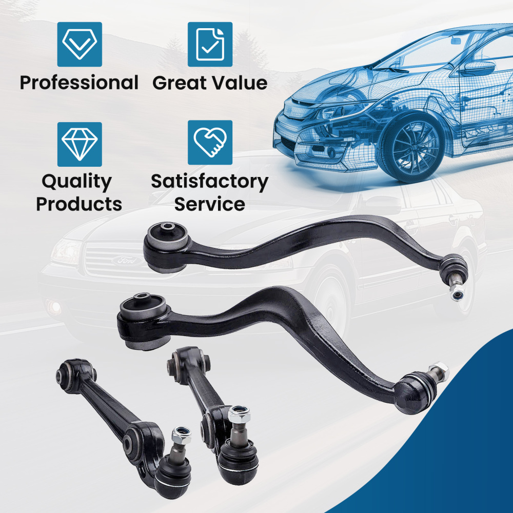 4x Front Lower Control Arm Ball Joint compatible for Ford Fusion compatible for Mercury Milan compatible for Lincoln MKZ