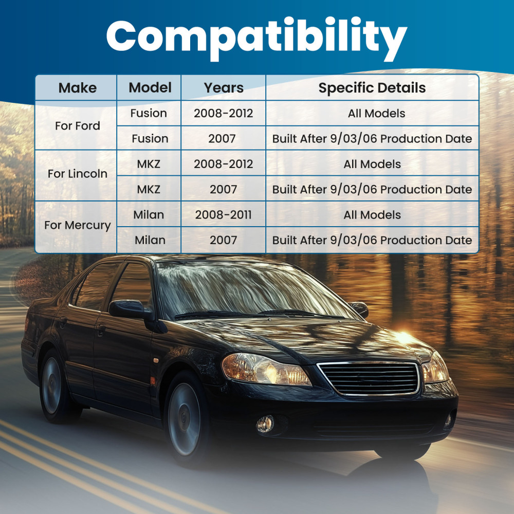 4x Front Lower Control Arm Ball Joint compatible for Ford Fusion compatible for Mercury Milan compatible for Lincoln MKZ