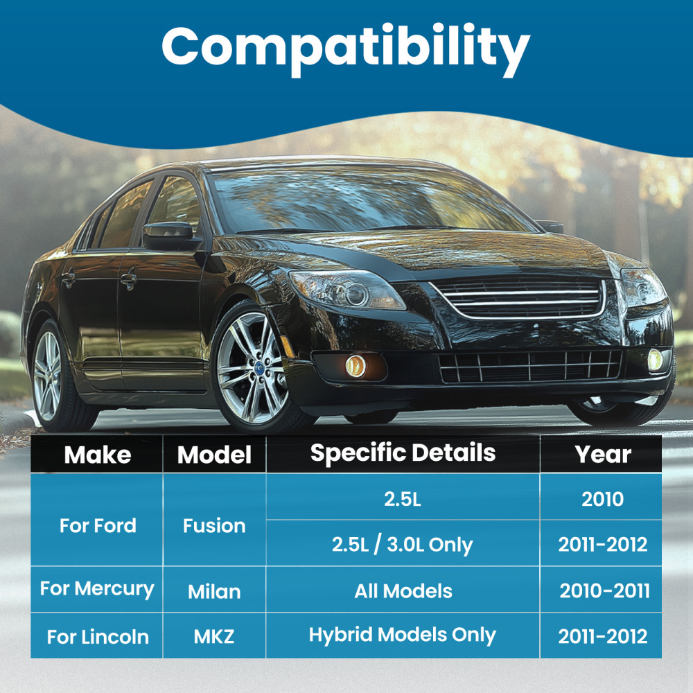 Front Upper Lower Control Arm Tierod Sway Bar compatible for Ford Fusion Milan MKZ 2010-12