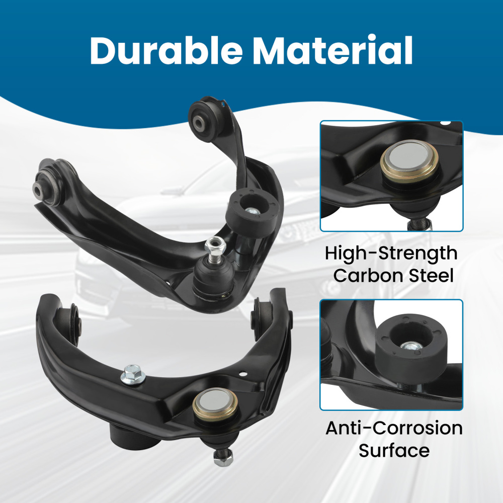 Front Upper Lower Control Arm Tierod Sway Bar compatible for Ford Fusion Milan MKZ 2010-12