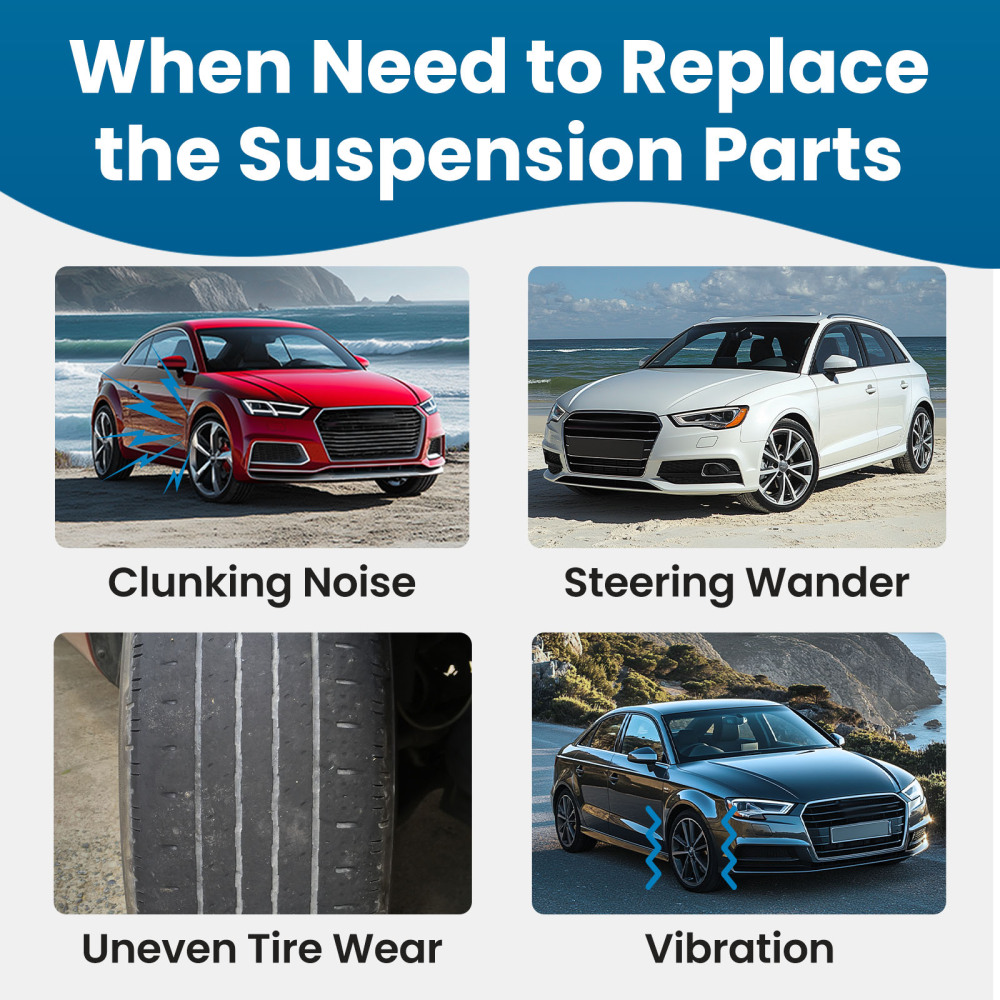 Front Upper Lower Control Arm Tierod Sway Bar compatible for Ford Fusion Milan MKZ 2010-12