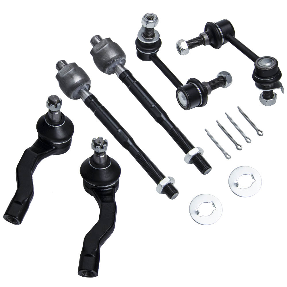 10 Pcs Front Suspension and Steering Kit compatible for Infiniti G35 Coupe 2-Door RWD 03-07