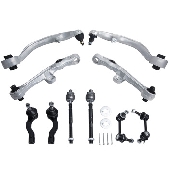 10 Pcs Front Suspension and Steering Kit compatible for Infiniti G35 Coupe 2-Door RWD 03-07