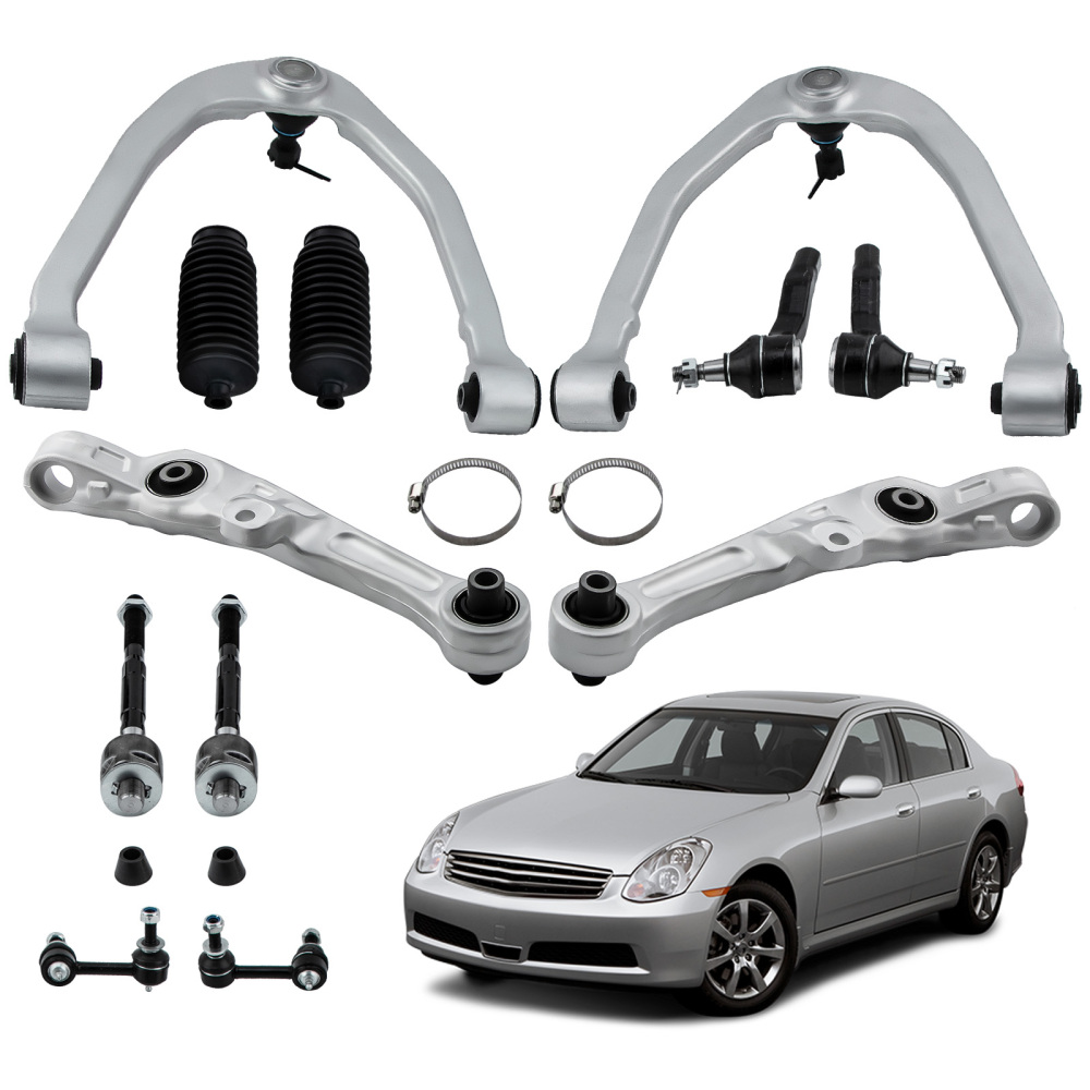 12x Front Lower Control Arms Assembly compatible for Infiniti G35 Coupe 2-Door RWD 2003-07