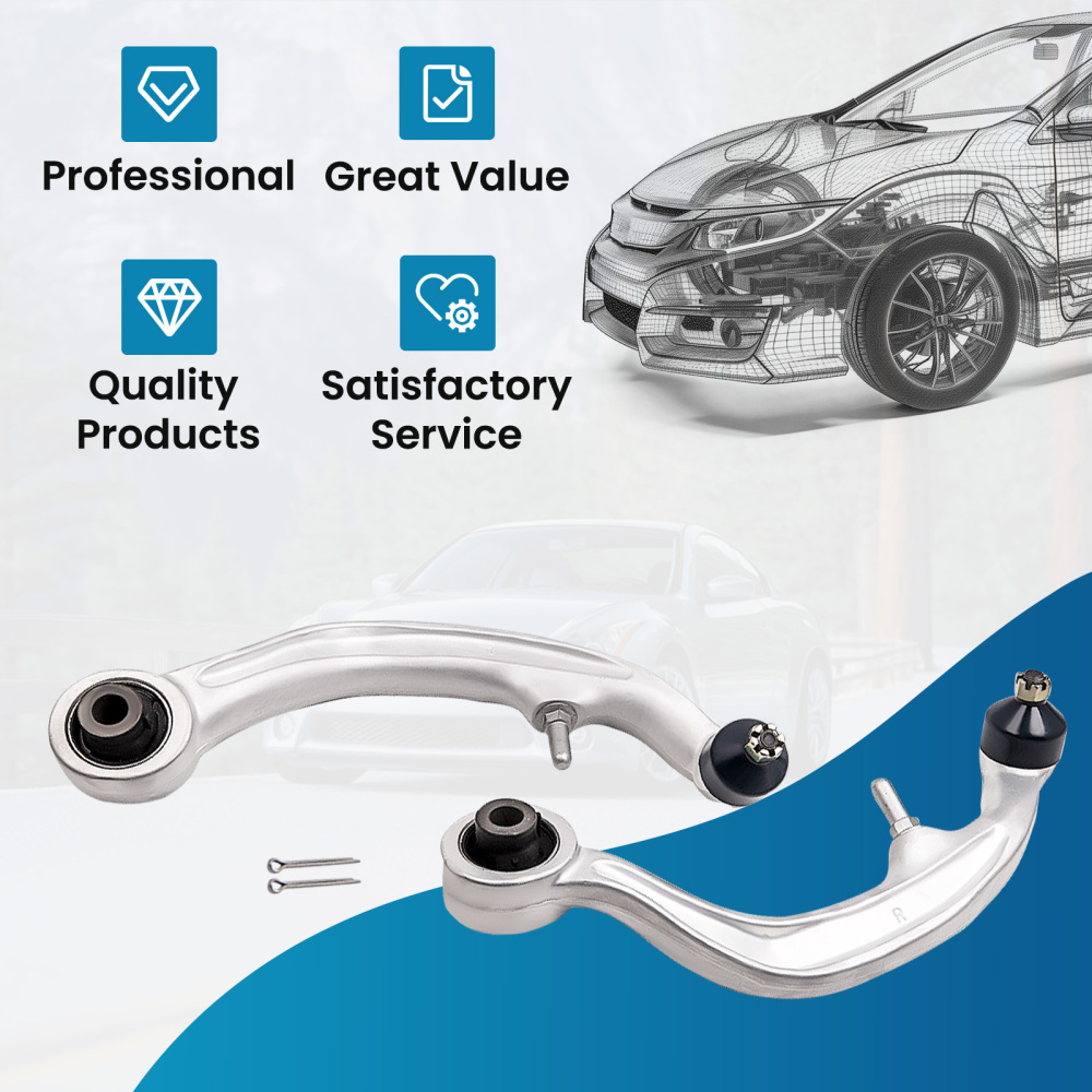 Lower Front Wishbones Suspension Control Arms compatible para Nissan 350Z 2002-2009 Pair