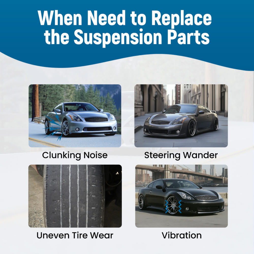 Lower Front Wishbones Suspension Control Arms compatible para Nissan 350Z 2002-2009 Pair